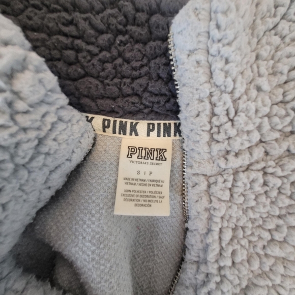 Victoria Secret PINK | Small Gray Fleece Sweatshirt - Picture 6 of 6
